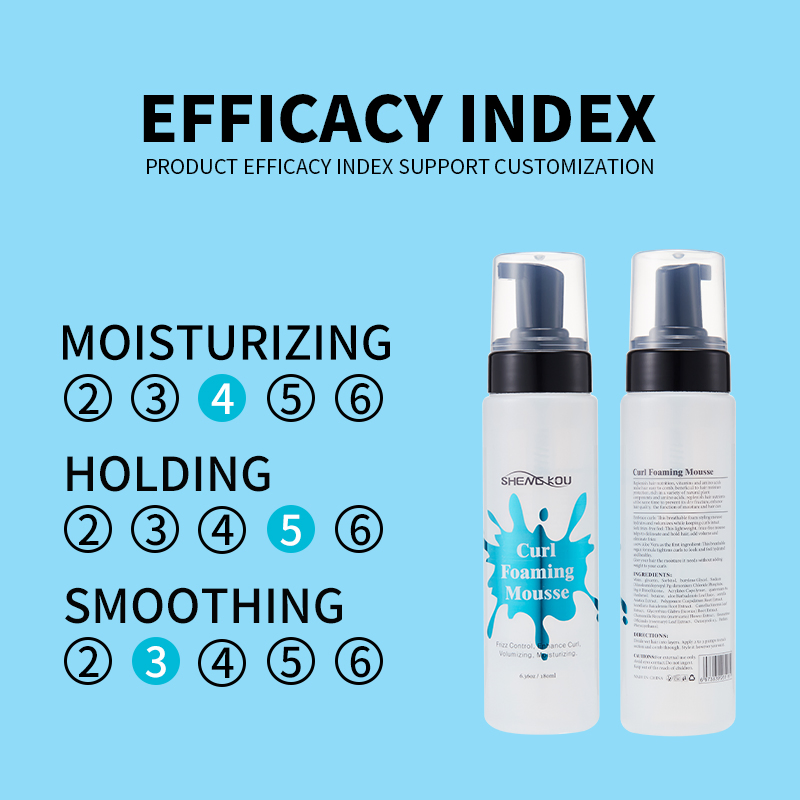 Private Label Custom Braids Hair Product Extra Strong Hold Styling Curl Hair Foaming Mousse