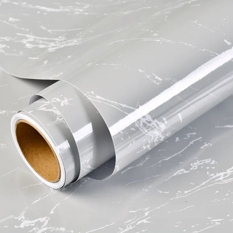 Peel and Stick Kitchen Tile Wallpaper Decoration Luxe Purple Marble Wallpaper Self-Adhesive