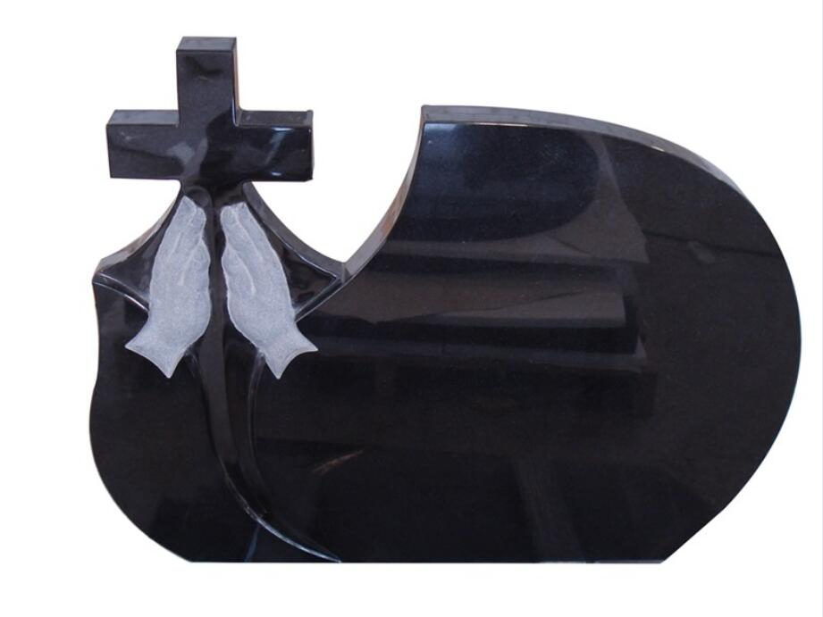 Natural Stone  SF-090 absolute Black Granite Tombstone for Memorial/Dead/cemetery/graveyard