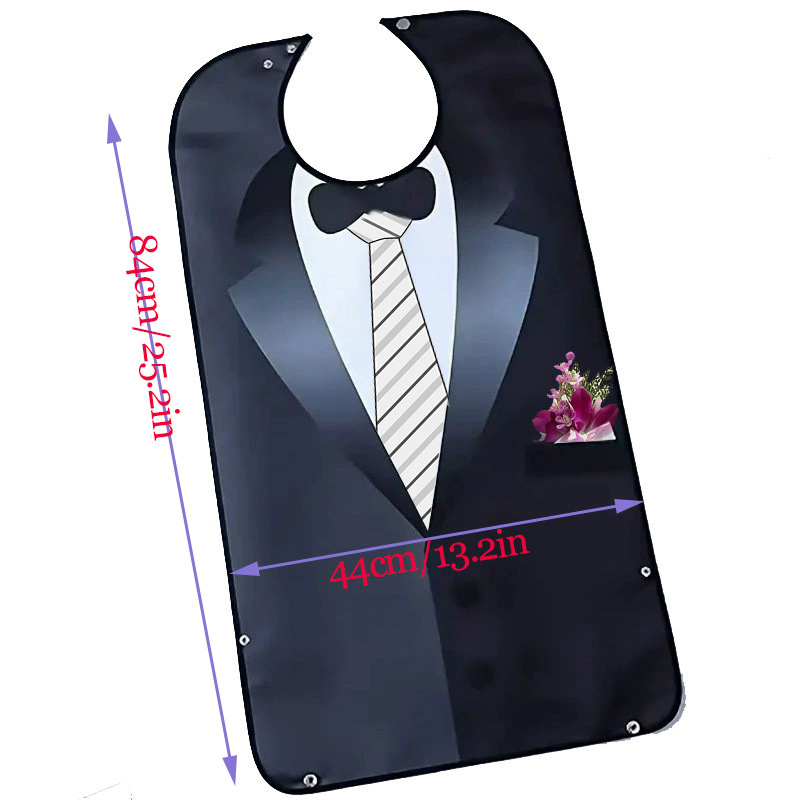 Factory Wholesale Adult Feeding Bibs Easy Fastening Waterproof Washable Eating Bibs