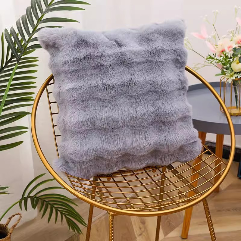 Bubble Velvet Bedroom Bedside Square Pillow Office Lumbar Backrest Sofa Cushion with Pillow Core