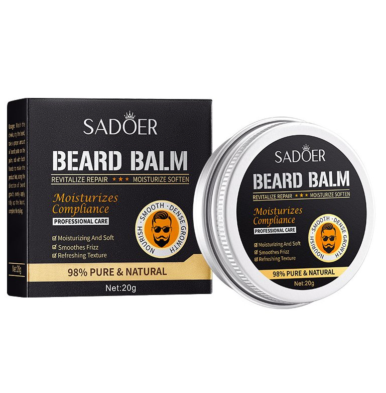 Online Wholesale in Stock Moisturizing Beard Balm Cream Beard Care Wax Private Label Beard Grooming Balm Cream for Men