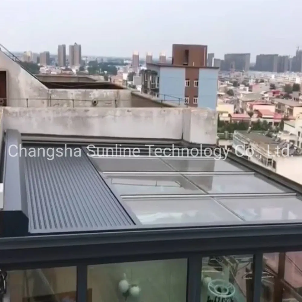 Outdoor Horizontal Motorized Aluminum Roller Rolling Shutter for Sunroom Roof Shading