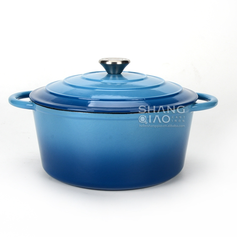 Чугунная эмалированная жаровня для выпечки хлеба