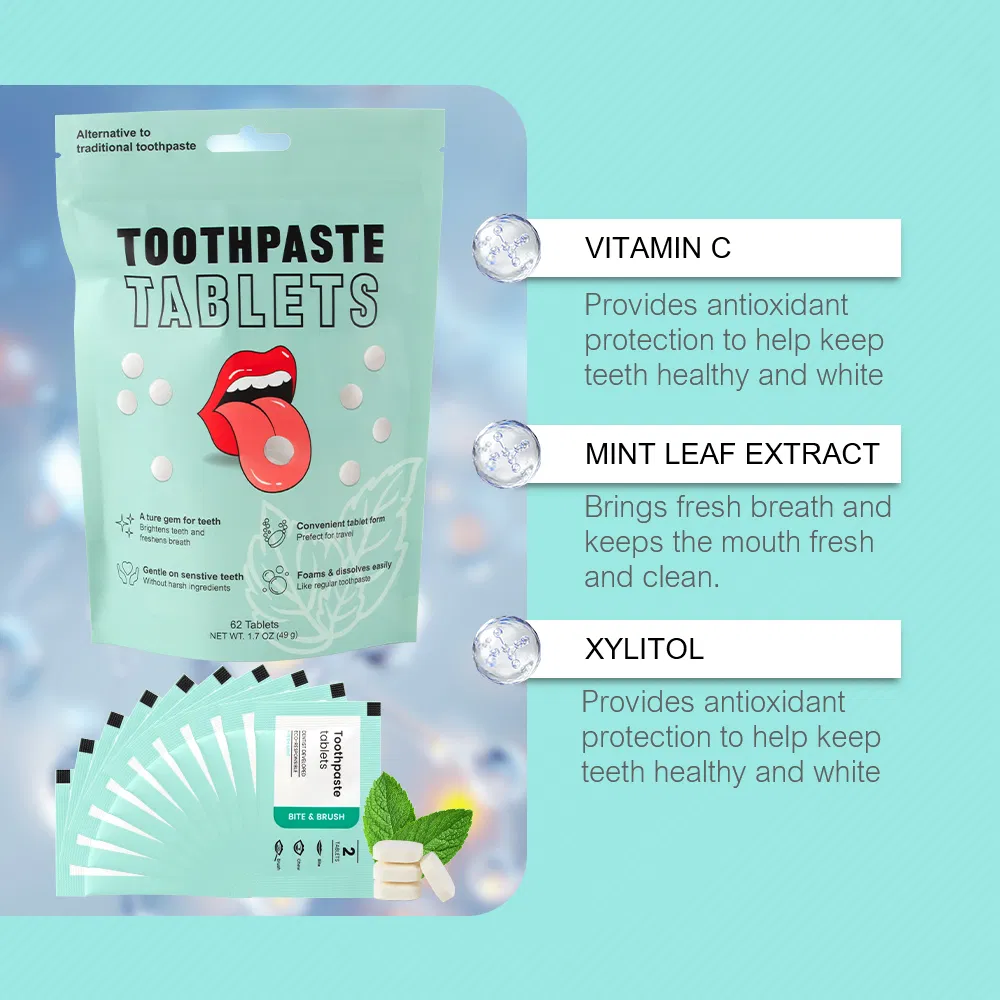 Eco-Friendly Enamel Restoration Hydroxyapatite Toothpaste Tablets