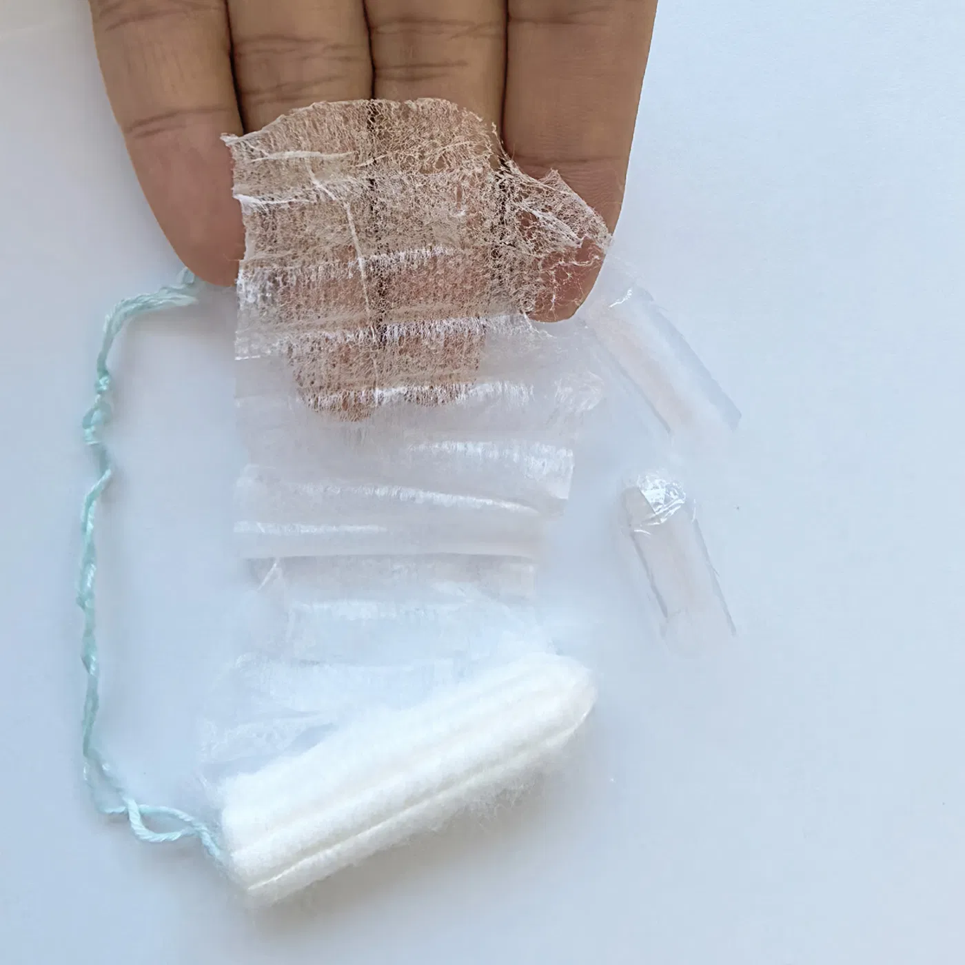 Hydrophilic Spunlace Nonwoven Fabric Breathable Cross-Style for Tampon Raw Materials Non Toxic