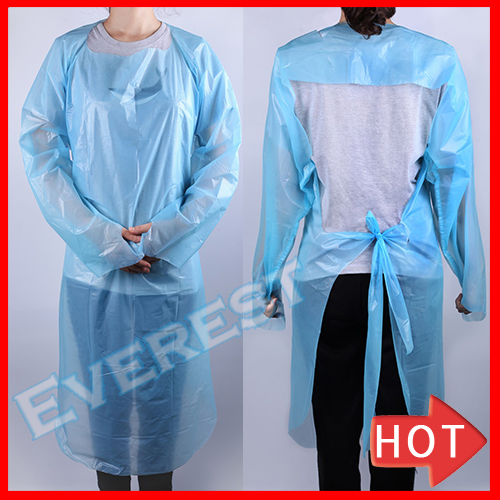 Disposable PE/PP+PE/CPE/ Surgical Gown Isolation Gown with Thumb