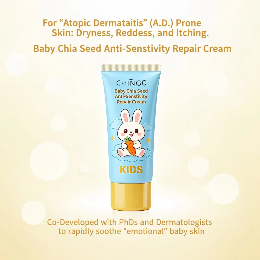 Natural Baby Chia Seed Anti-Sensitivity Repair Cream Soothing Anti Itching Moisturizing