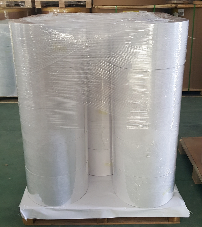 80GSM Permanent Adhesive Semi-Gloss Coated Paper Self Adhesive Label Material