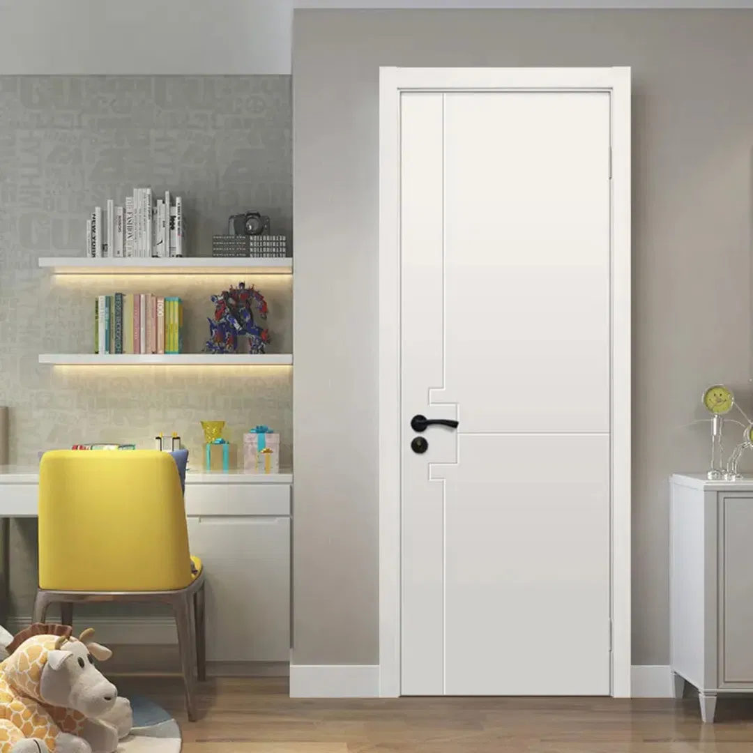 Customized Oak-Core Soundproof Internal Wood Door for Apartment Entry