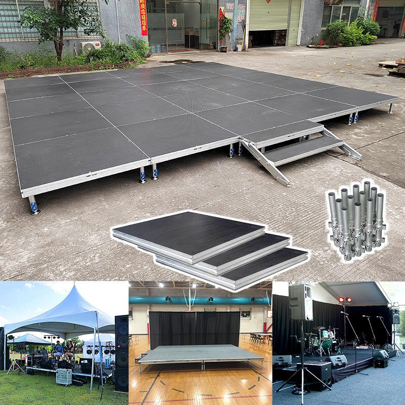 Staging Platforms Portable Stage Platform Aluminum Deck Outdoor Podium Stage for Events Concert Wedding