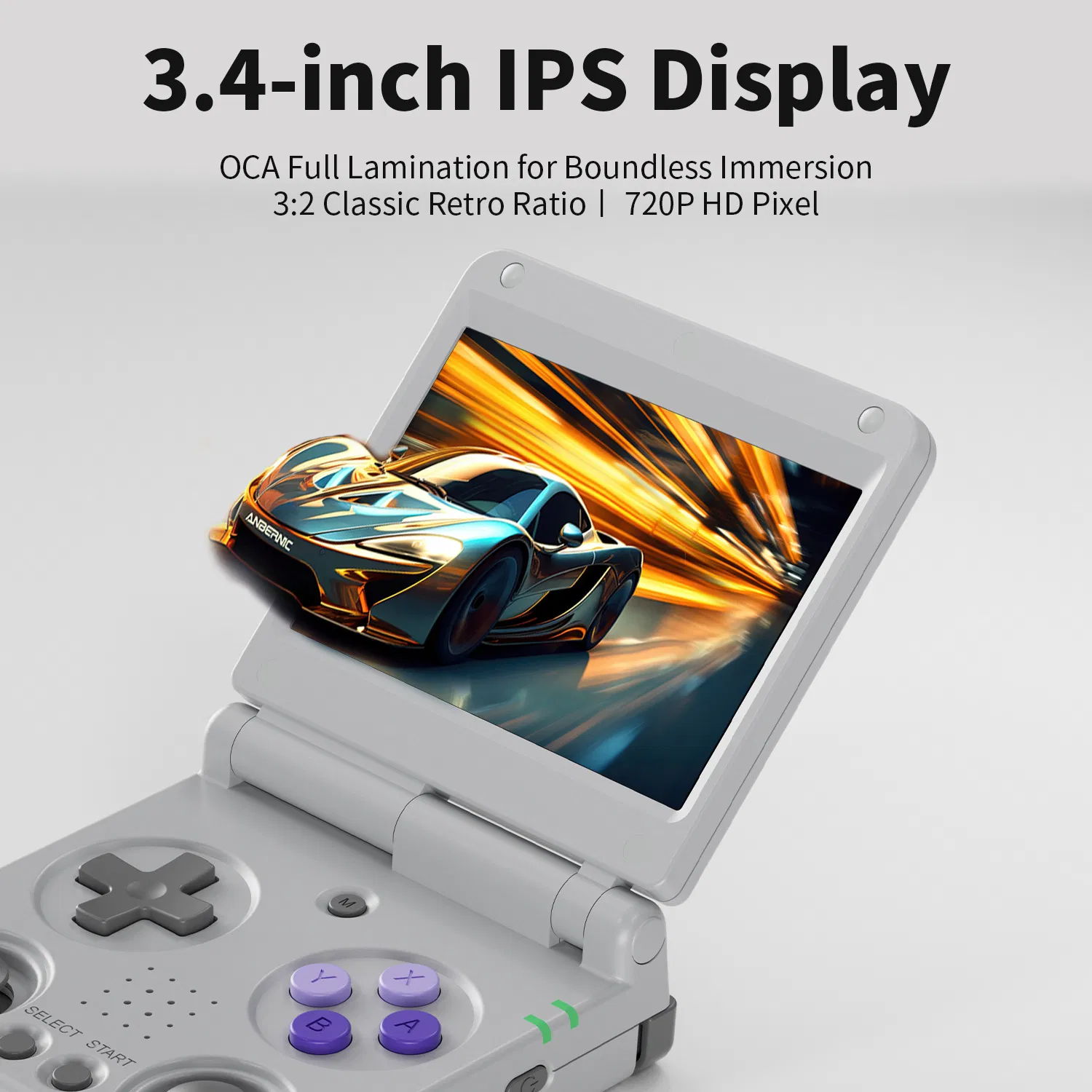 Портативная консоль RG34XXSP для ретро-игр
