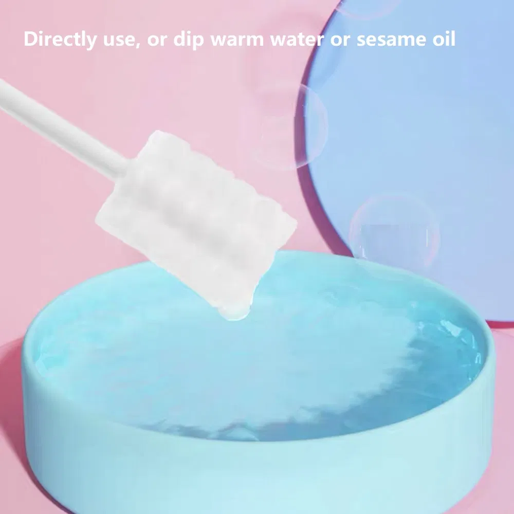 Wholesale Disposable Gauze Toothbrush for Baby Paper Axis Handle Moderate Hardness