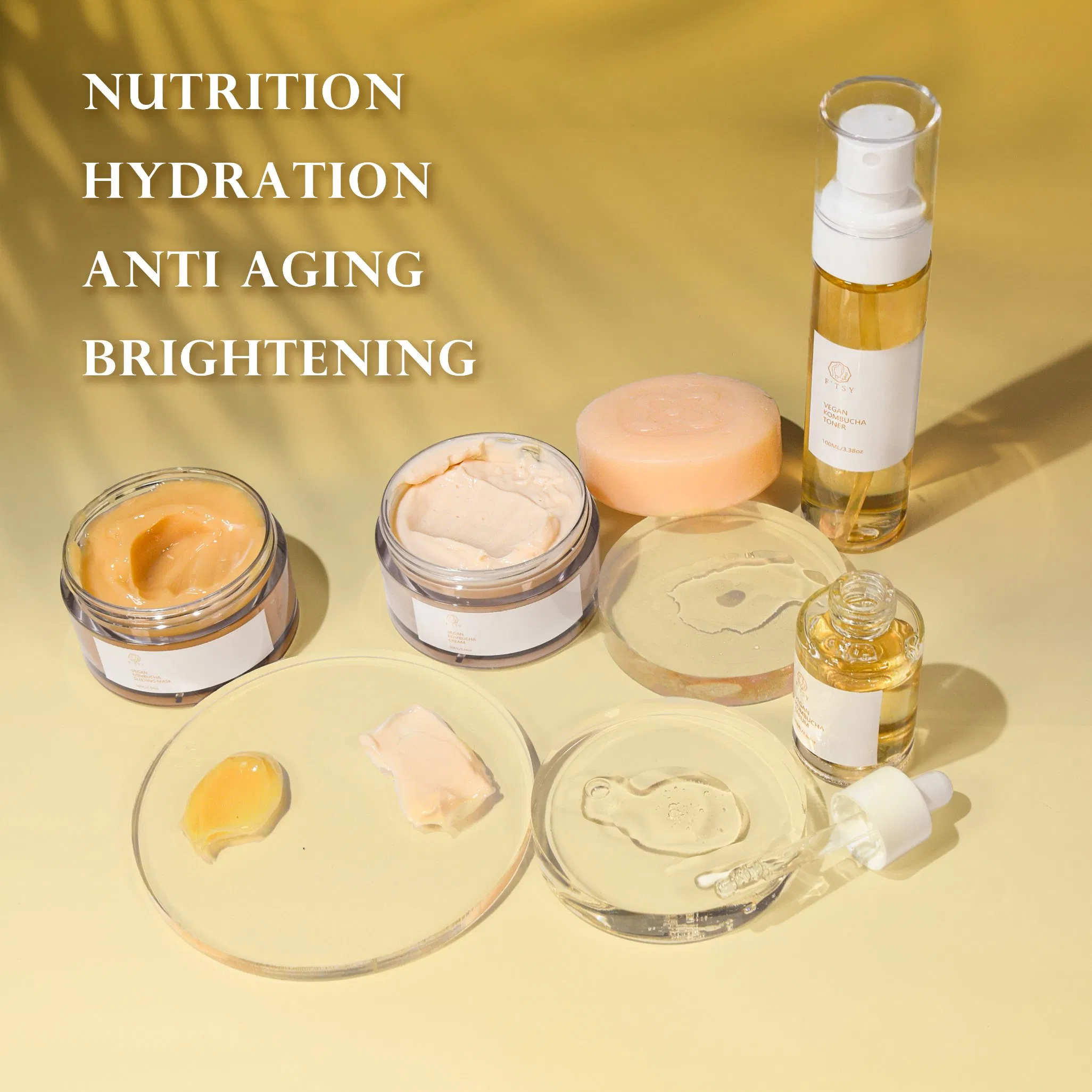 Korean Beauty Skin Care Set Kombucha Face Wash Face Toner Face Serum Skin Care Sets