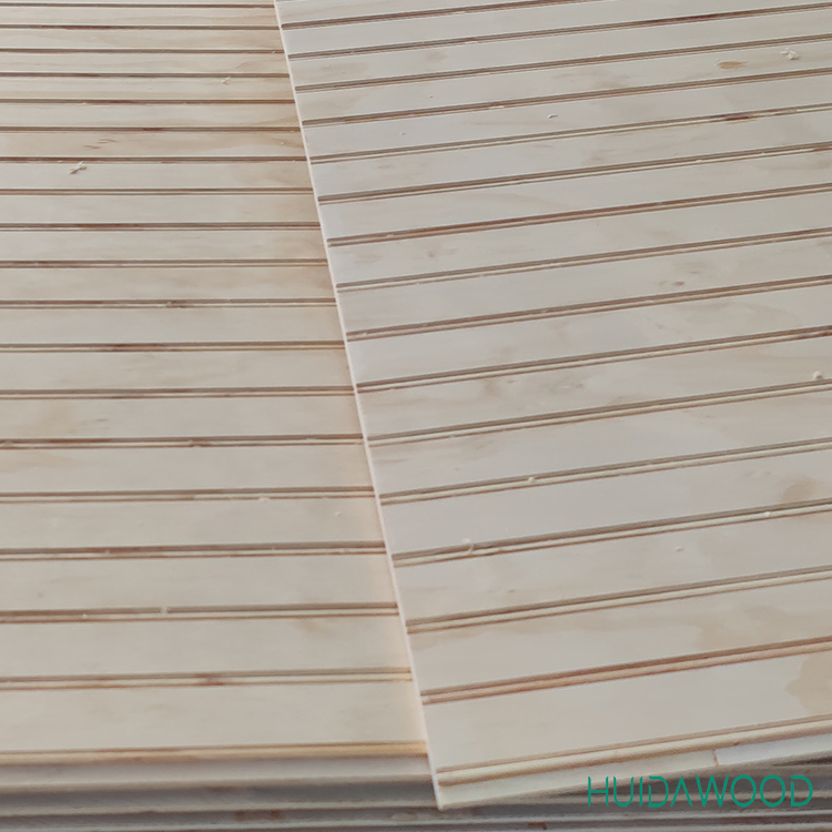 Фанера с пазами 1220x2440 мм, бумажное покрытие