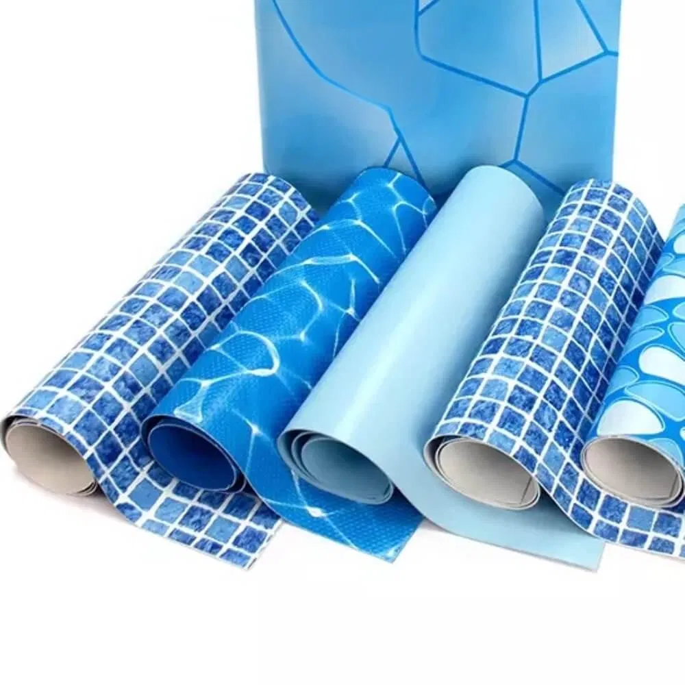 PVC Swimming Pool Liner Manufacturer Supply Swimming Pool Liner Accessories Custom Mosaic Vinyl Pool Liner with Anti-UV