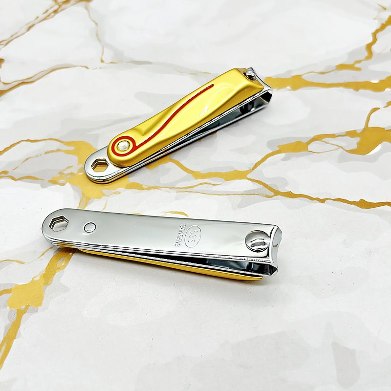 SSS 603c-4 Wholesale of High-End Golden Nail Clipper Sets From The Manufacturer, Providing Carbon Steel Nail and Manicure Tools