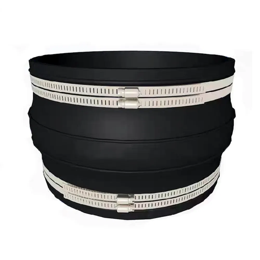 Rubber Coupling Pipeline Bellows Compensator Clamp EPDM Flexible Rubber Joint