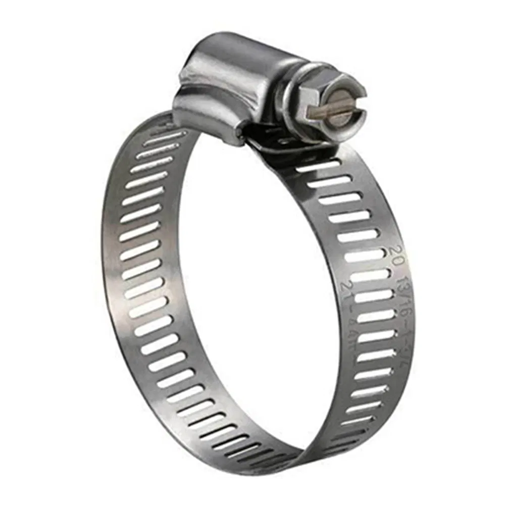 Band Width 8mm 12.7mm American Carbon Steel Worm Gear Hose Clamp
