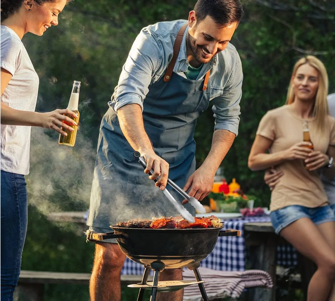 Stainless Steel Kitchen Tongs Non-Slip Grip