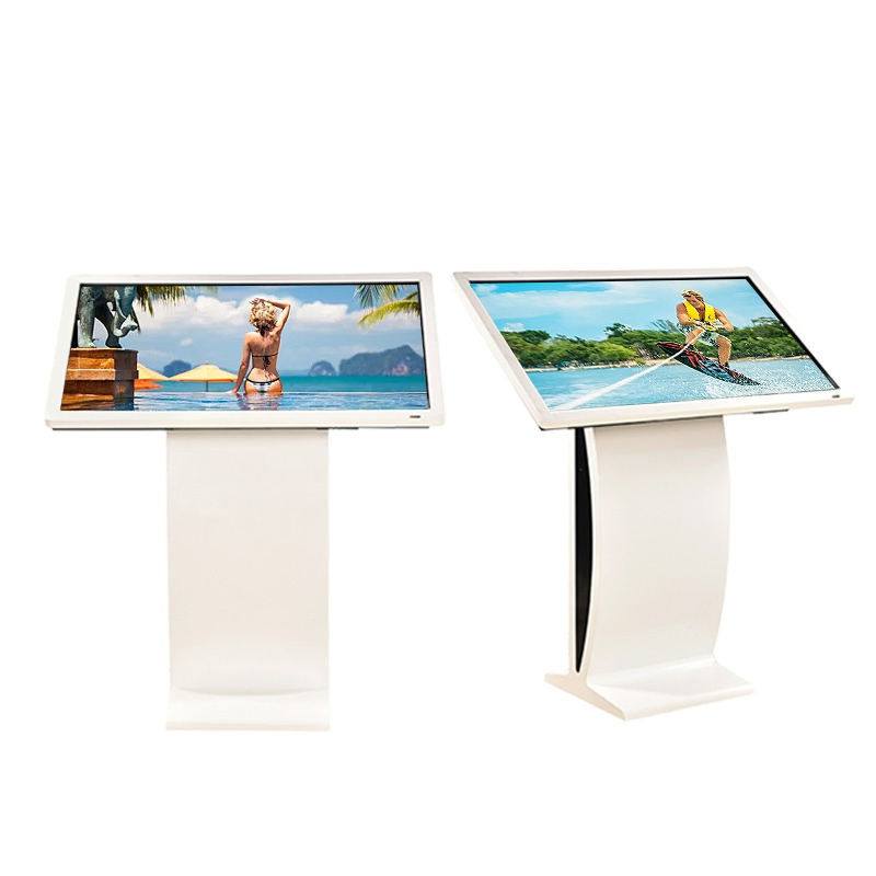43 Inch Floor Standing Interactive Touch Screen Advertising Information Touch Kiosk