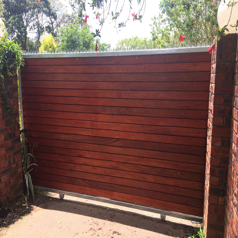 Aluminum Powder Coated Slat Bar Sliding Gate