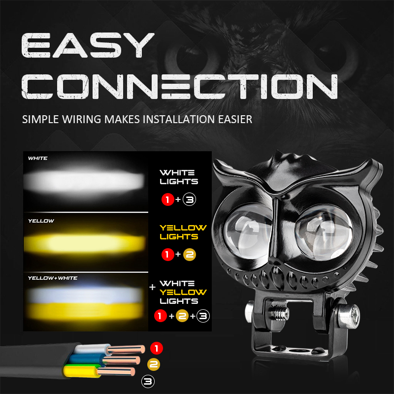 Дополнительный светодиодный фонарь BKR Mini Drive для мотоцикла