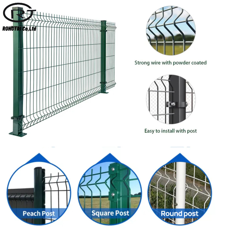 PVC Welded Galvanized Iron Wire Mesh Panel Garden Perimeter Fencing
