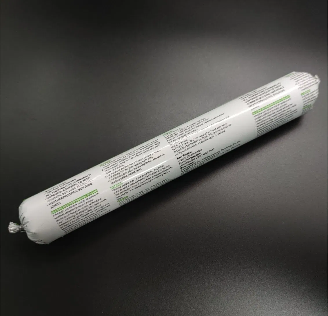590ml Sausage Curtain Wall Glass Construction Material Structural Neutral Sealant Silicone