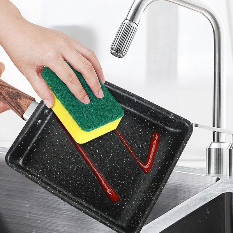 Tamagoyaki Black Bakelite Handle Pure Rron Frying Pan