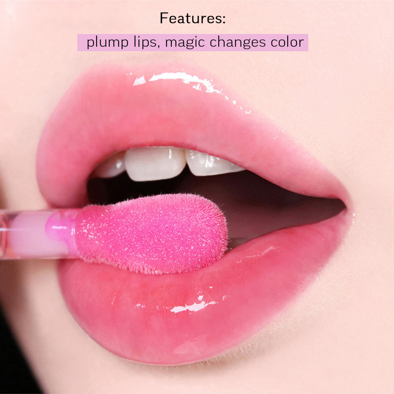 Pink Lip Oil Gloss Makeup Vendor Custom Logo Vegan Moisturize Intense Lip Care Private Label Nourishing Lip Glow Oil
