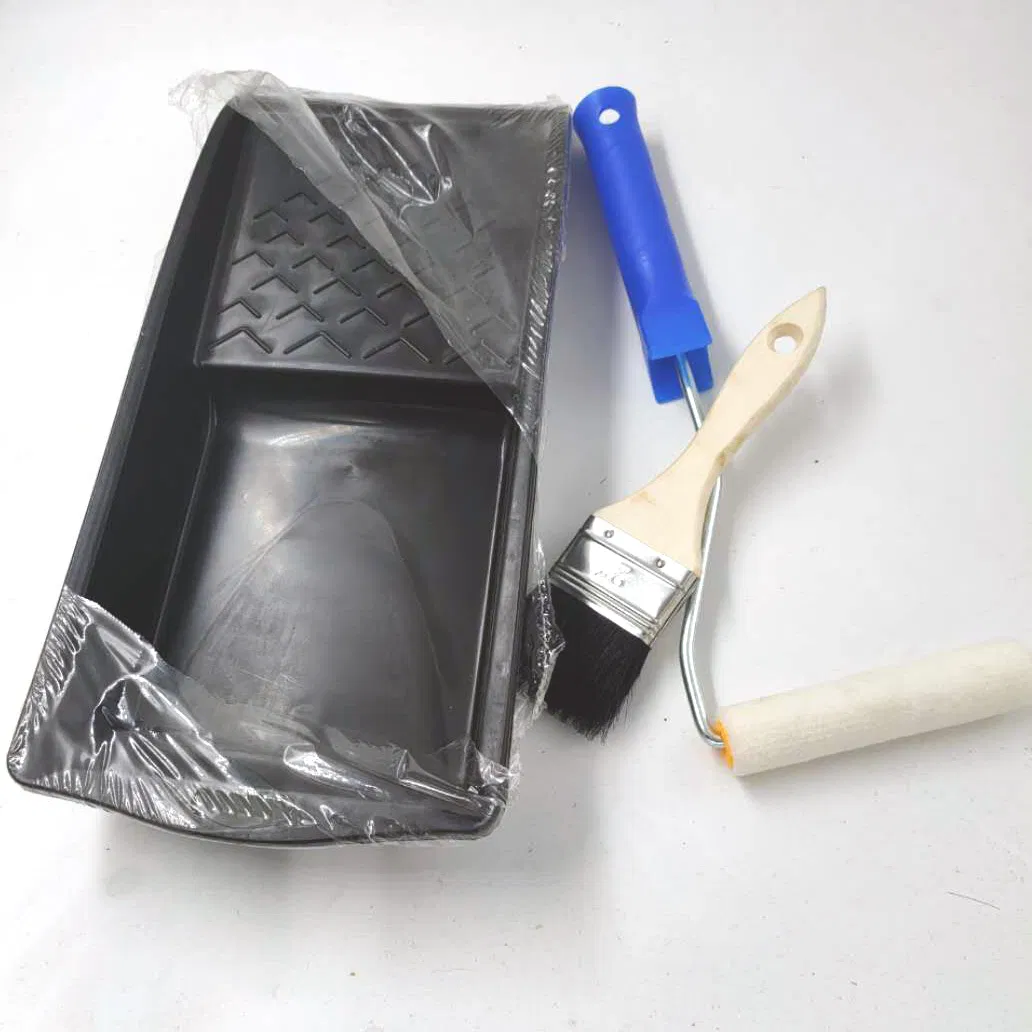 Small Roller Brush Paint Tray Set