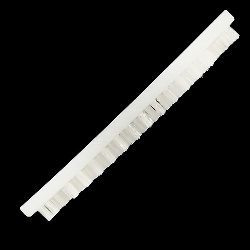 White Nylon Tufted Strip Brush Industrial Seal Cleaning Strip Brush