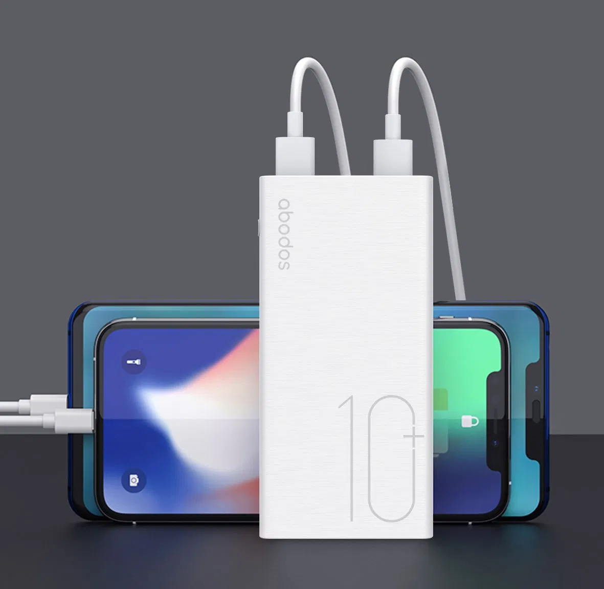 Abodos Brand as-PS12 Mobile Power Bank Large Capacity 10000mAh Portable Charger External Battery Power Bank