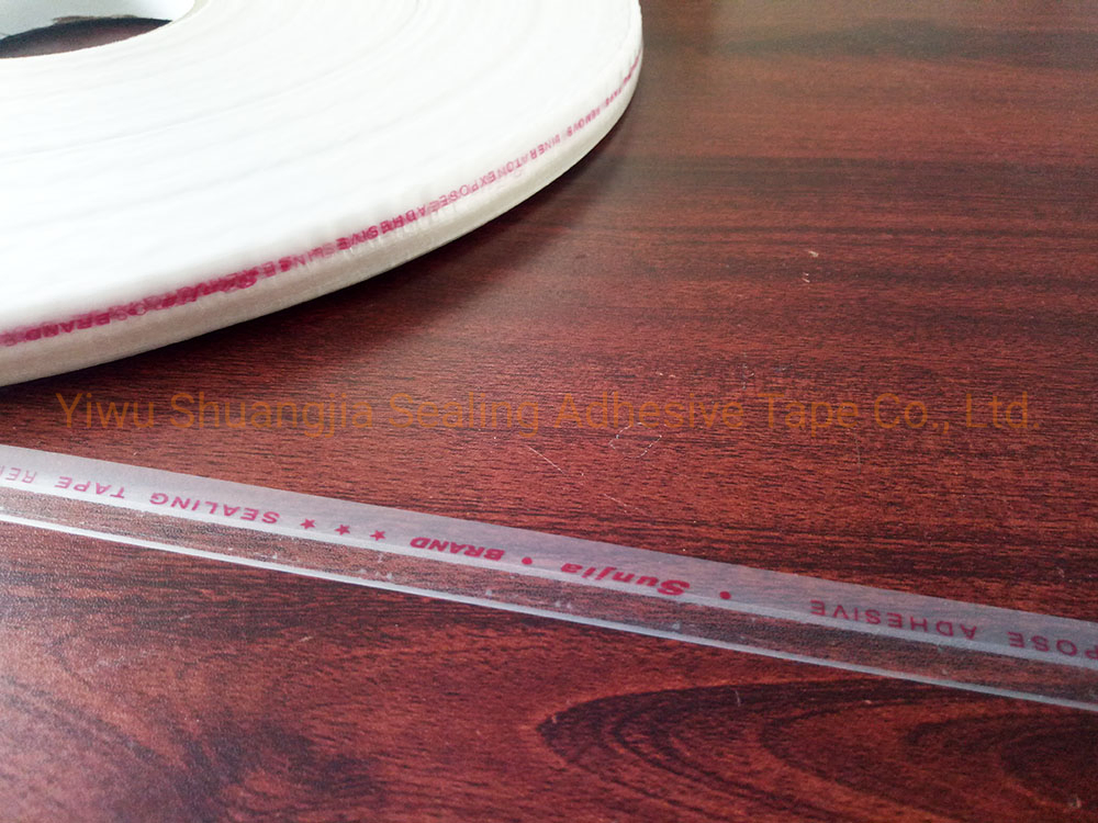 White Sealing Tape for BOPP Bag, PE Release Liner Bag Sealing Tape