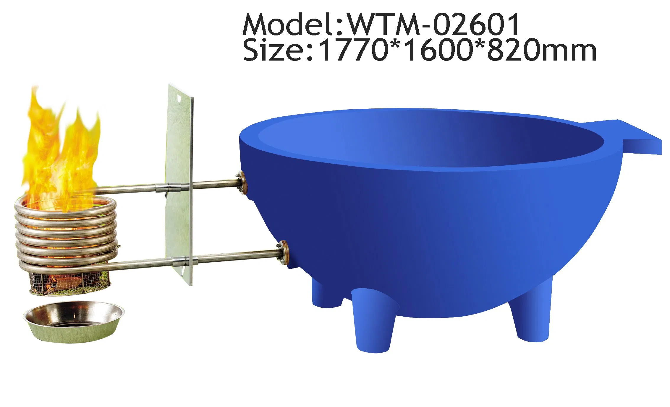 Дровяной подогреватель для SPA ванны Dutch Hottub