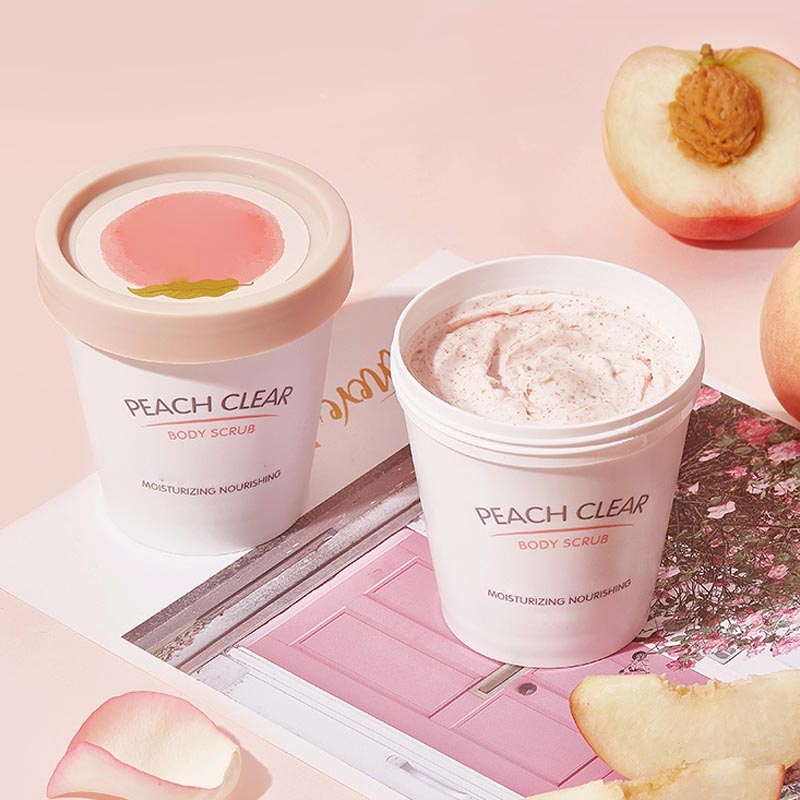 Private Label Frosting Bathing Moisturizing Peach Body Scrub