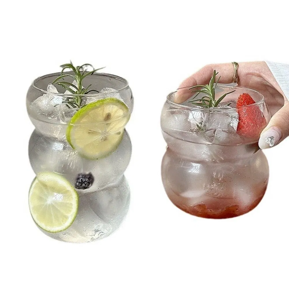 Бокал для напитков с рифлением и пузырьками