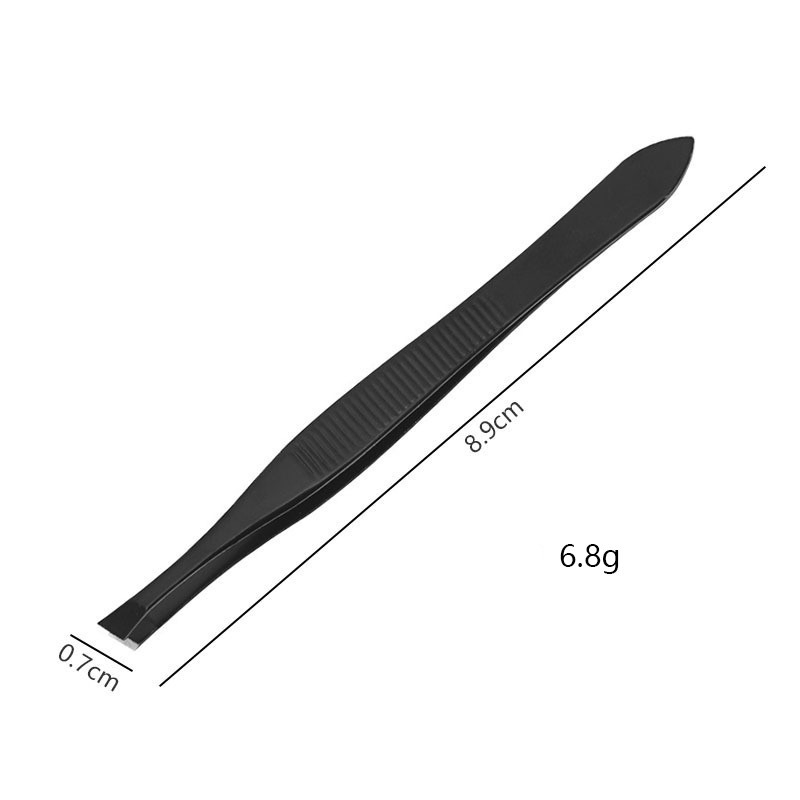Slant Stainless Steel Men's Eyebrows Beard Mustache Facial Ingrown Hair Remover Tweezers