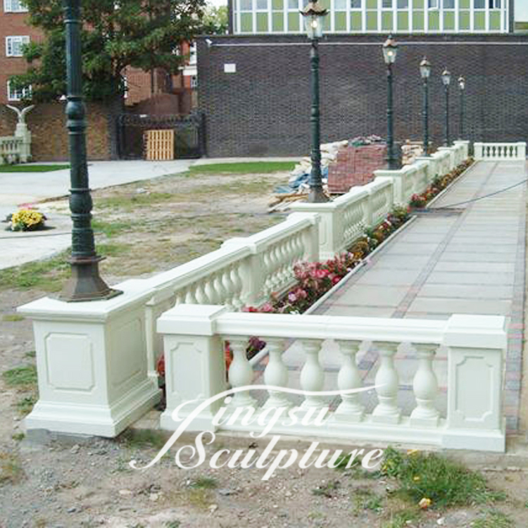 Home Decoration Architectural Decoration Customized Size Hand Carved Marble Balustrade