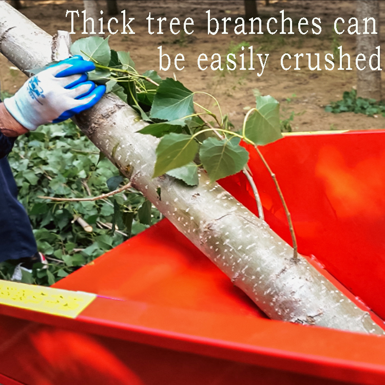 Измельчитель веток садовый 15 л.с. с прицепом