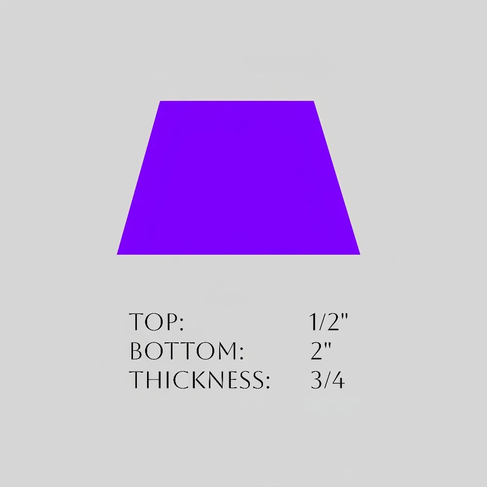 Bulk Supply Solid Wood Reveal Trapezoid Profile