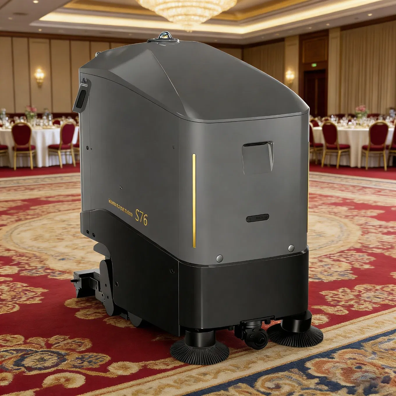 Self-Emptying High Temperature Steam Mopping Machine Floor Carpet Cleaning Robot