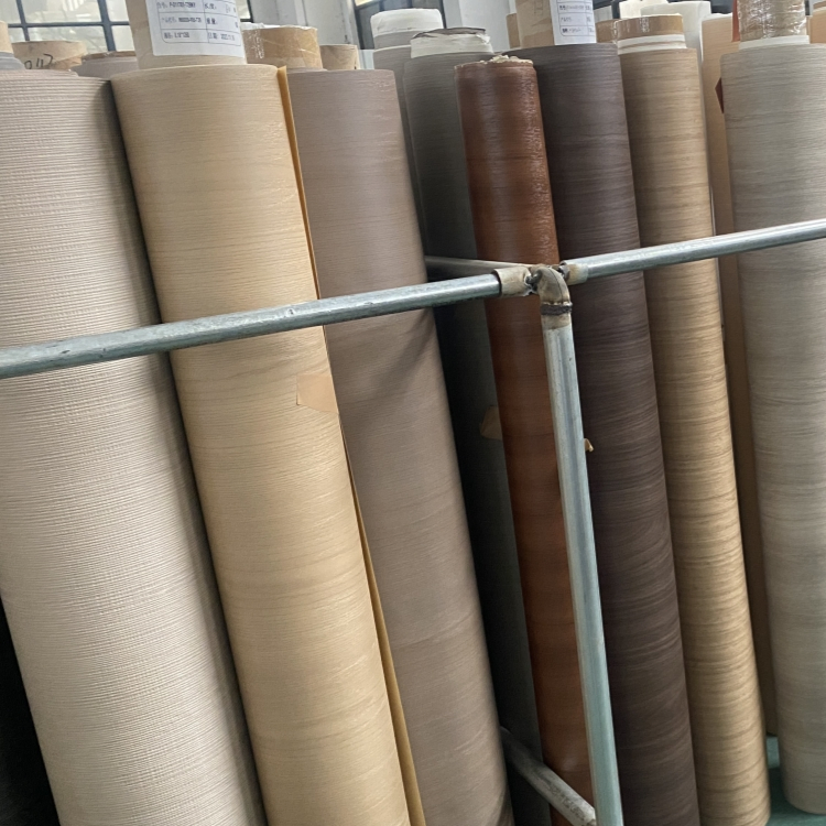 Wood Grain PVC Membrane Foil PVC Printed Film Roll for Wall Panels
