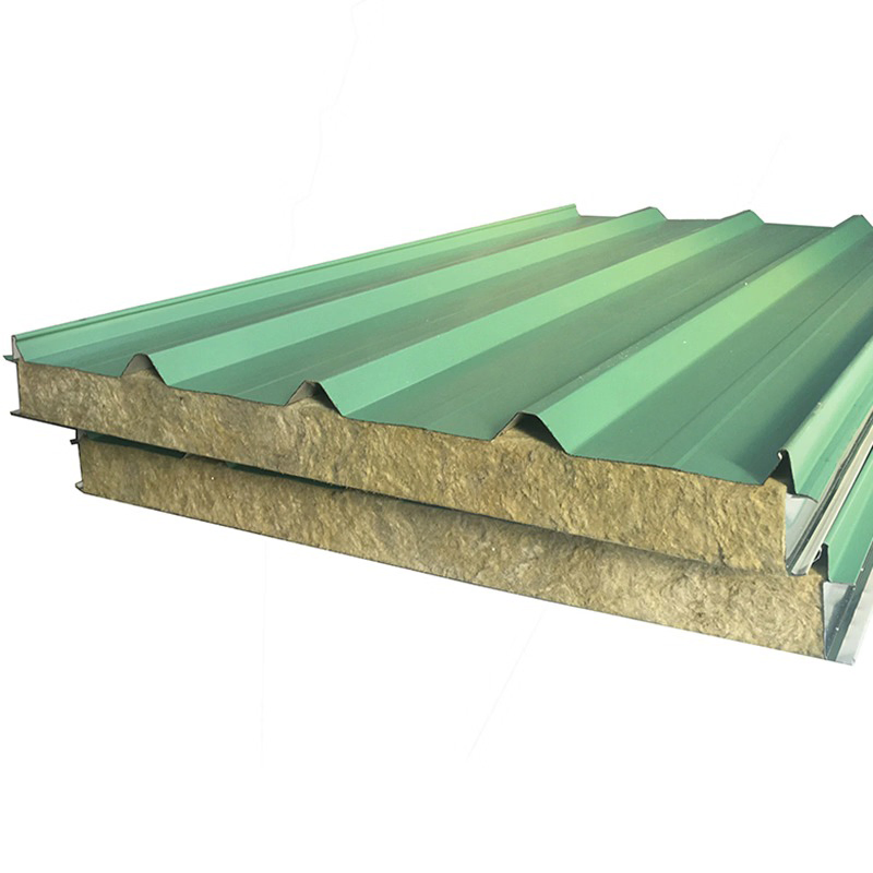 Polyester/Steel/Aluminum Surface Rockwool SIP Panel Insulated Laminate Composite Board