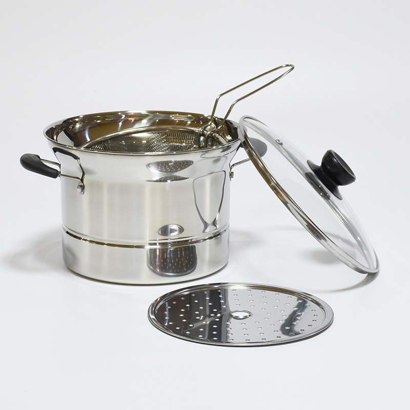 Cookware Multifunctional Stainless Steel Soup Cooking Noodle Pasta Pot with Strainer Kitchenware