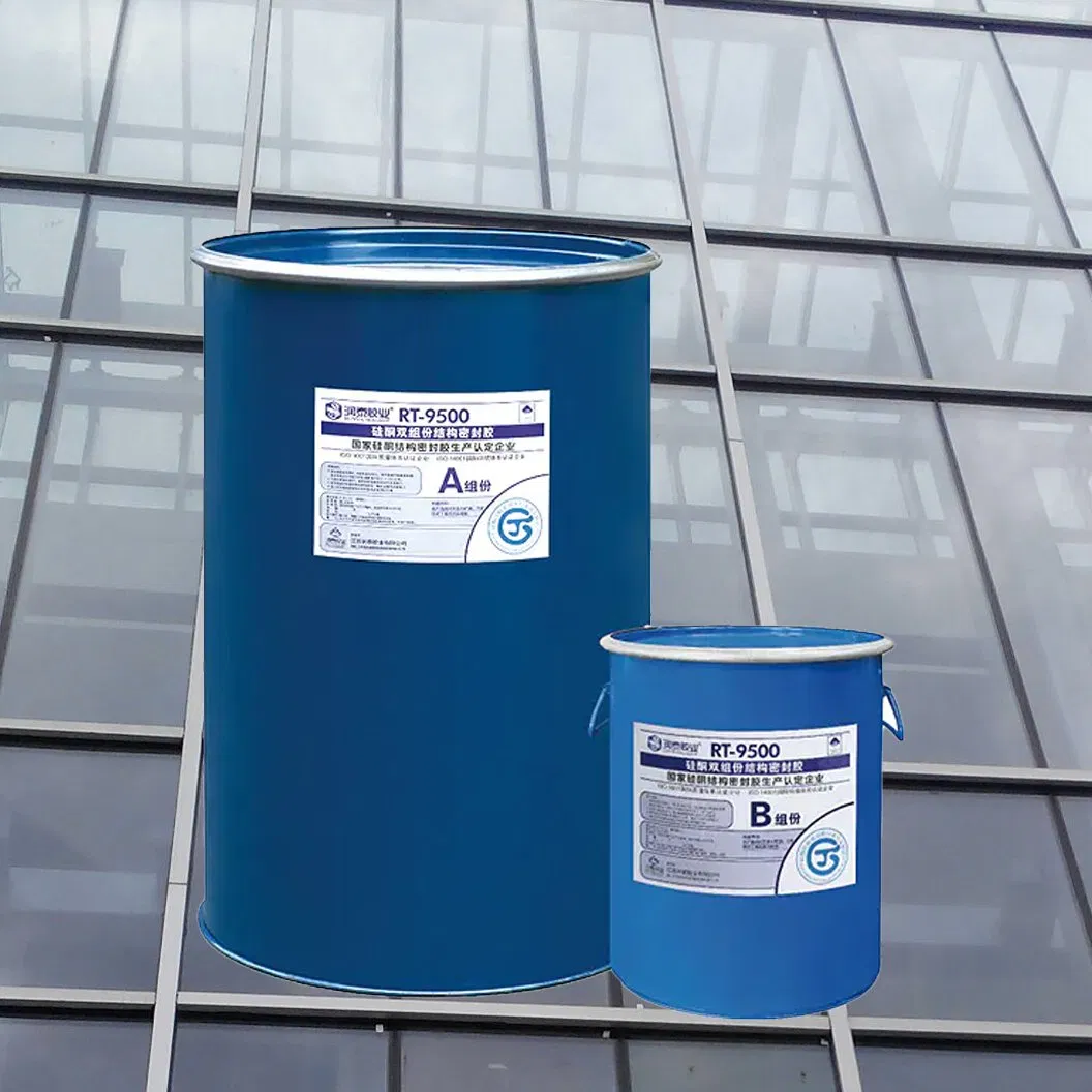 Two-Part Component Black Weatherproof Silicone Sealant for Building Materials Construction Adhesive