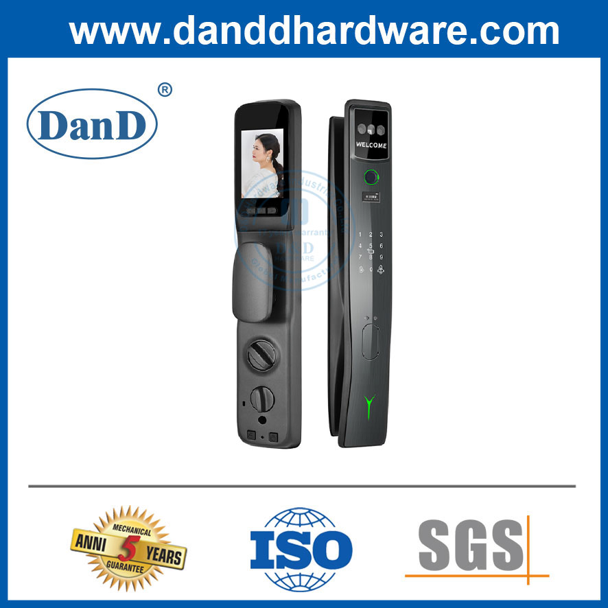 Latest Designs Anti-Copying Capture Function Key Unlock Fingerprint Biometric Wood Door Lock