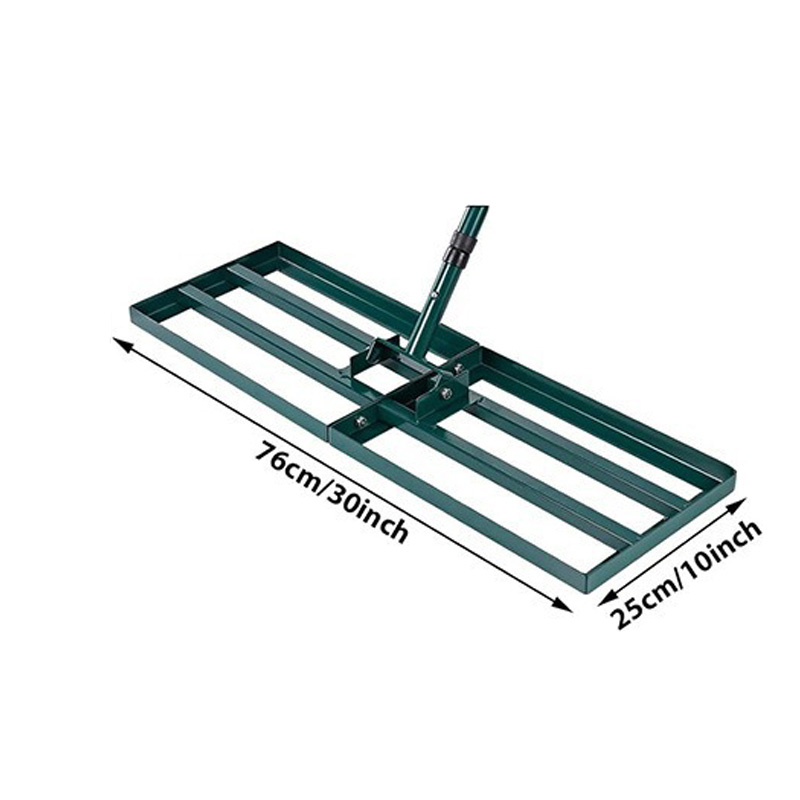Custom Garden Landscape Rake Soil Leveling Tool Multi-Purpose Steel Lawn Leveller