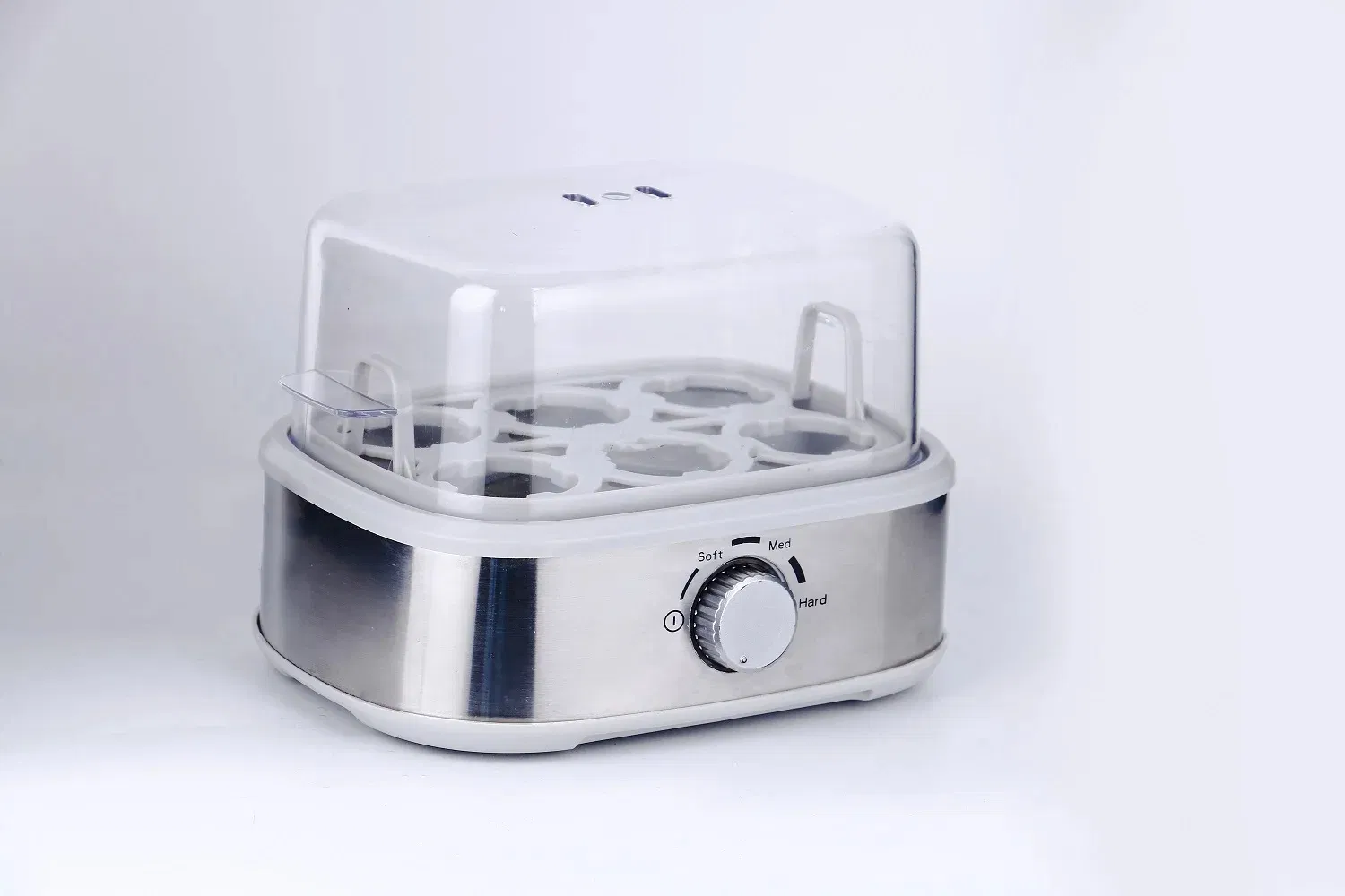 Stainless Steel Egg Boiler with Plastic Cap Electric Egg Steam Cooker